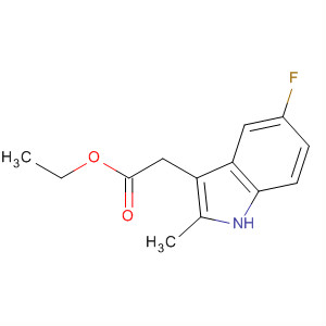 ETHYL (5-FLUORO-2-METHYL-1H-INDOL-3-YL)ACETATE结构式