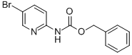 Structure of CARBAMIC ACID, (5-BROMO-2-PYRIDINYL)-,PHENYLMETHYL ESTER