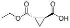 Structure of 1,2-CYCLOPROPANEDICARBOXYLIC ACID MONOETHYL ESTER,(1S,2S)-