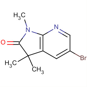 Structure of 2H-Pyrrolo[2,3-b]pyridin-2-one, 5-bromo-1,3-dihydro-1,3,3-trimethyl-