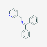 N-(DIPHENYLMETHYLENE)-N-[(5-METHYLPYRIDIN-3-YL)METHYL]AMINE结构式