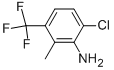 6-氯-2-甲基-3-(三氟甲基)苯胺结构式