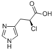 Structure of (S)-(-)-2-Chloro-3-[4(5)-imidazolyl]propionic Acid