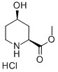 Structure of (2S,4R)-methyl 4-hydroxypiperidine-2-carboxylate hydrochloride
