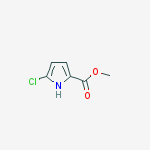5-chloro-1H-Pyrrole-2-carboxylic acid Methyl ester结构式