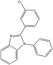 Structure of 1-Phenyl-2-(3-chlorophenyl)benzimidazole