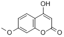 4-羟基-7-甲氧基香豆酯结构式