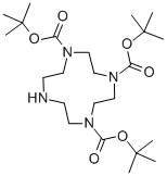 Structure of 1,4,7-tris-Boc-1,4,7,10-tetraaza-cyclododecane