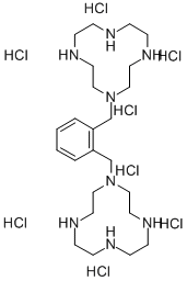 1,1-[1,2-PHENYLENEBIS-(METHYLENE)]-BIS-(1,4,7,10-TETRAAZACYCLODODECANE) OCTAHYDROCHLORIDE结构式
