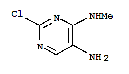 2-chloro-N4-methylpyrimidine-4,5-diamine结构式