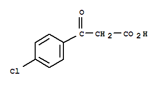Structure of 3-(4-chlorophenyl)-3-oxopropanoic acid