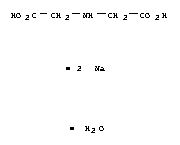 Structure of IMINODIACETIC ACID DISODIUM SALT HYDRATE