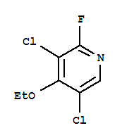 PYRIDINE,3,5-DICHLORO-4-ETHOXY-2-FLUORO-结构式