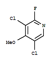 3,5-dichloro-2-fluoro-4-methoxypyridine结构式