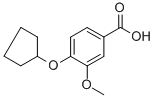 Structure of 4-(cyclopentyloxy)-3-methoxybenzoic acid