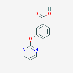 Structure of Benzoic acid, 3-(2-pyrimidinyloxy)-