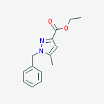 ethyl 1-benzyl-5-methyl-1H-pyrazole-3-carboxylate结构式
