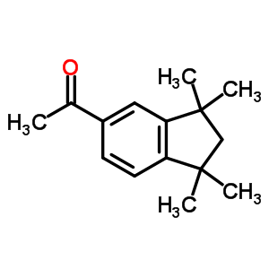 1,1,3,3-tetramethyl-5-indanyl methyl ketone结构式
