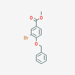 Structure of methyl 3-bromo-4-phenylmethoxybenzoate