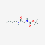 Structure of BOC-dl-Ala-NH-nBu