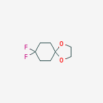 8,8-Difluoro-1,4-dioxaspiro[4.5]decane结构式