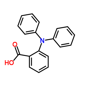 Structure of BENZOIC ACID, 2-(DIPHENYLAMINO)-