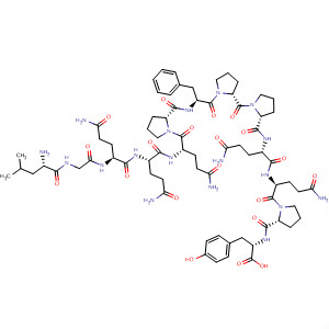 Structure of L-Tyrosine,L-leucylglycyl-L-glutaminyl-L-glutaminyl-L-glutaminyl-L-prolyl-L-phenylalanyl-L-prolyl-L-prolyl-L-glutaminyl-L-glutaminyl-L-prolyl-