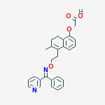 ({5-[2-({[(E)-phenyl(pyridin-3-yl)methylidene]amino}oxy)ethyl]-7,8-dihydronaphthalen-1-yl}oxy)acetic acid结构式