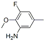 Structure of Benzenamine,  3-fluoro-2-methoxy-5-methyl-