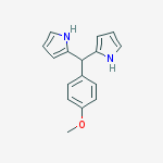 Structure of 1H-PYRROLE, 2,2'-[(4-METHOXYPHENYL)METHYLENE]BIS-