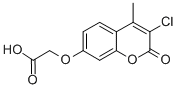 7-(羧基甲氧基)-3-氯-4-甲基香豆素结构式