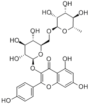 Structure of KAEMPFEROL-3-O-RUTINOSIDE