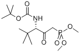 DIMETHYL ((3S)-4,4-DIMETHYL-3-(BOC-AMINO)-2-OXOPENTYL)-PHOSPHONATE结构式