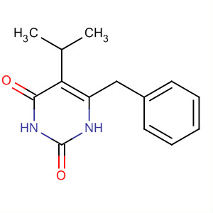 2,4(1H,3H)-Pyrimidinedione, 5-(1-methylethyl)-6-(phenylmethyl)-结构式