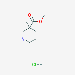 Structure of 3-METHYL-PIPERIDINE-3-CARBOXYLIC ACID ETHYL ESTER