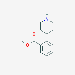 Methyl 2-(4-piperidinyl)benzoate hydrochloride (1:1)结构式