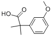 Structure of 2-(3-methoxyphenyl)-2-methylpropanoic acid