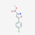 Methyl5-(4-chlorophenyl)isoxzole-3-carboxylate结构式