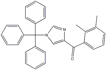Structure of (2,3-Dimethylphenyl)[1-(trityl)-1H-imidazol-4-yl]methanone
