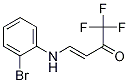 Structure of 4-(2-BROMOPHENYLAMINO)-1,1,1-TRIFLUOROBUT-3-EN-2-ONEÂ 