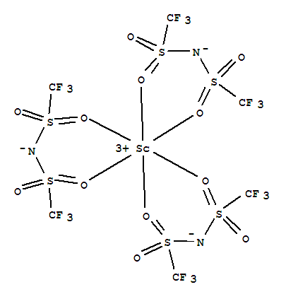Structure of SCANDIUM TRIFLUOROMETHANESULFONIMIDE