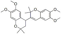 Structure of 2,2,2,2-Tetramethyl-6,6,7,7-tetramethoxy-3,4-dihydro-3,4-bi[2H-1-benzopyran]