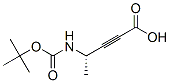 Structure of 2-PENTYNOIC ACID 4-[[(1,1-DIMETHYLETHOXY)CARBONYL]AMINO]-,(4S)-