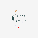 Structure of 5-Bromo-8-nitro-quinoline