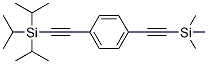 Structure of triisopropyl((4-((triMethylsilyl)ethynyl) phenyl)ethynyl)silane