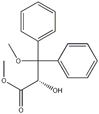 Structure of Methyl (2S)-2-hydroxy-3-methoxy-3,3-diphenylpropanoate