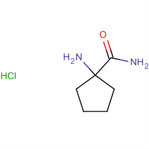 Structure of Cyclopentanecarboxamide, 1-amino-, monohydrochloride