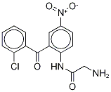 Structure of 2-AMino-N-[2-(2-chlorobenzoyl)-4-nitrophenyl]acetaMide(ClonazepaM IMpurity)