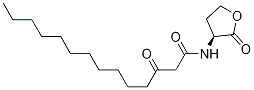 Structure of Tetradecanamide, 3-oxo-N-[(3S)-tetrahydro-2-oxo-3-furanyl]-