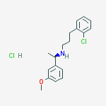 Structure of 2-Chloro-N-[(1R)-1-(3-methoxyphenyl)ethyl]-benzenepropanaminehydrochloride